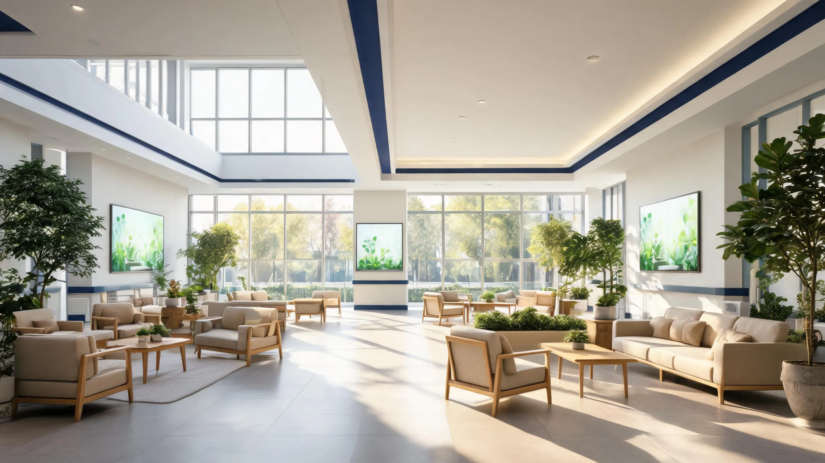 Modern hospital atrium — Nexusuro privacy